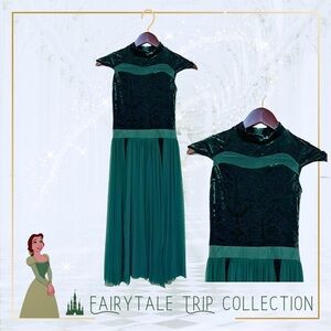 Belle-inspired Green Velvet Dress-up | Size Girls‎ 12